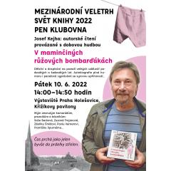 Autorské čtení Josefa Kejhy v Praze (Svět knihy 2022)