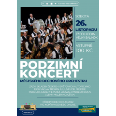 Podzimní koncert Městského dechového orchestru Kopřivnice
