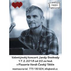 Valentýnský koncert Jardy Svobody 17.2.2018 od 20:00 hod