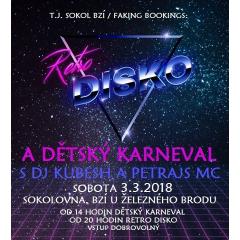 Retro Disko + Dětský Karneval 2018