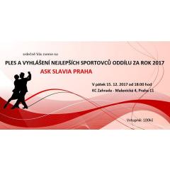 Vyhlášení nejlepších atletů a ples ASK Slavia Praha 2017