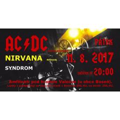 AC/DC revival, Nirvana Revival Praha, Syndrom (hrad Valečov) 11.8.2017