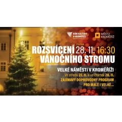 Rozsvícení vánočního stromu v Kroměříži 2019