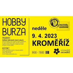 Hobby sběratelská akce, neděle 9.4. 2023, Výstaviště Kroměříž