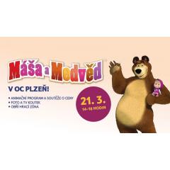 Máša a medvěd v OC Plzeň