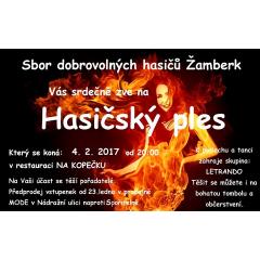 Hasičský ples SDH Žamberk