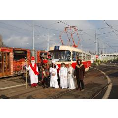 Mikulášská tramvaj v Plzni
