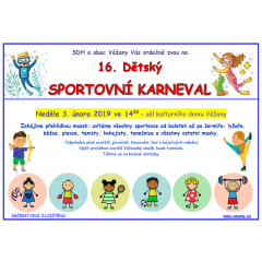 16. dětský sportovní karneval 2019