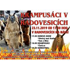 Krampusáci v Radovesicích 23.11.2019