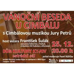 Vánoční beseda u cimbálu s CM Jury Petrů