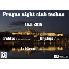 Prague night club techno