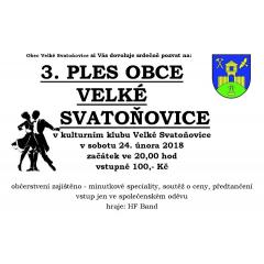 Ples Obce Velké Svatoňovice 2018