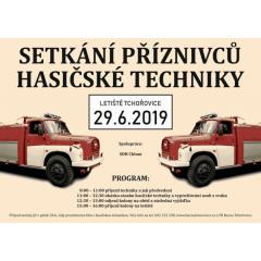 Sraz příznivců hasičské techniky na letišti v Tchořovicích u Blatné 29.6.2019.