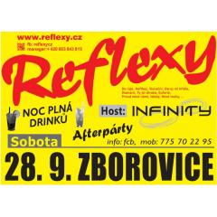 Reflexy+Infinity - noc plná drinků