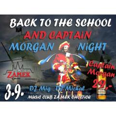 Back to school and Captain morgan night!