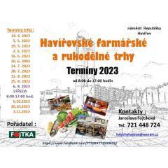 Farmářské a rukodělné trhy 3.11.2023