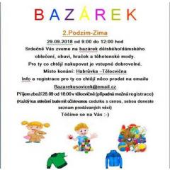 Bazarek dětského/dámského oblečení v Habrůvce