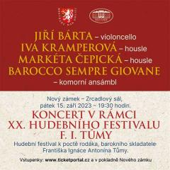 Hudební festival F.I.Tůmy - Jiří Bárta a Barocco sempre giovane