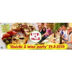 Quiche & wine party at Cook & Meet